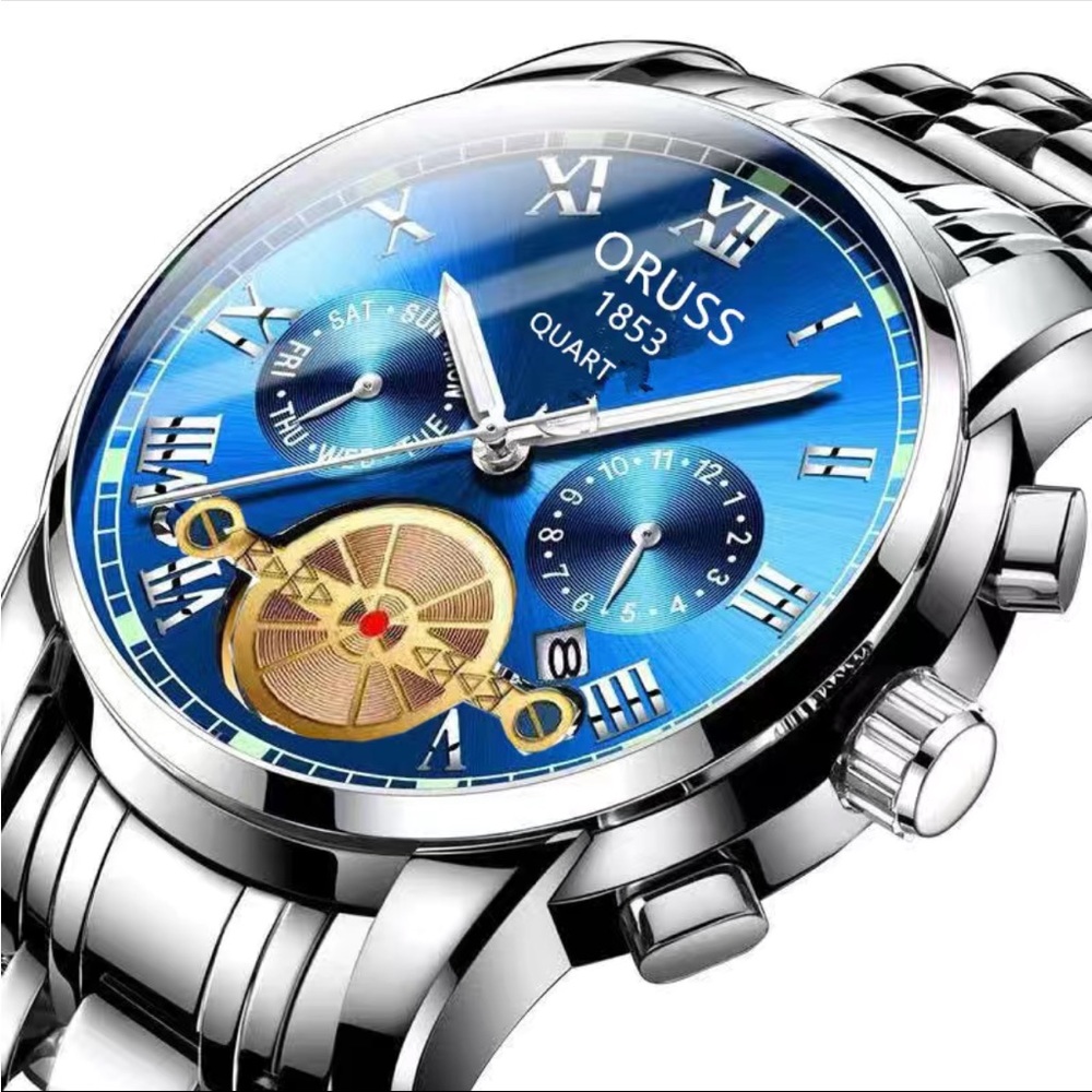Oruss Men’s Waterproof Watch - Picture 4 of 6